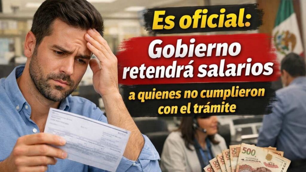 Es oficial: Gobierno retendrá salarios a quienes no cumplieron con el trámite