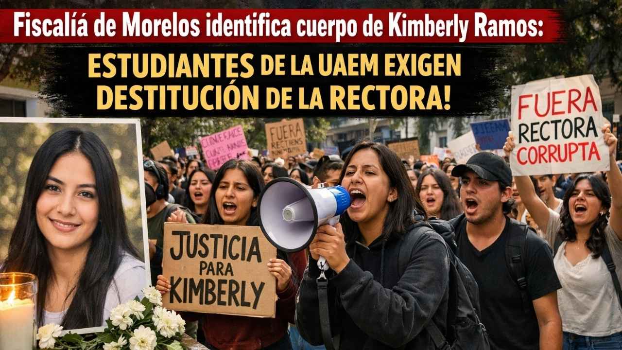 Fiscalía de Morelos identifica cuerpo de Kimberly Ramos: estudiantes de la UAEM exigen destitución de la rectora