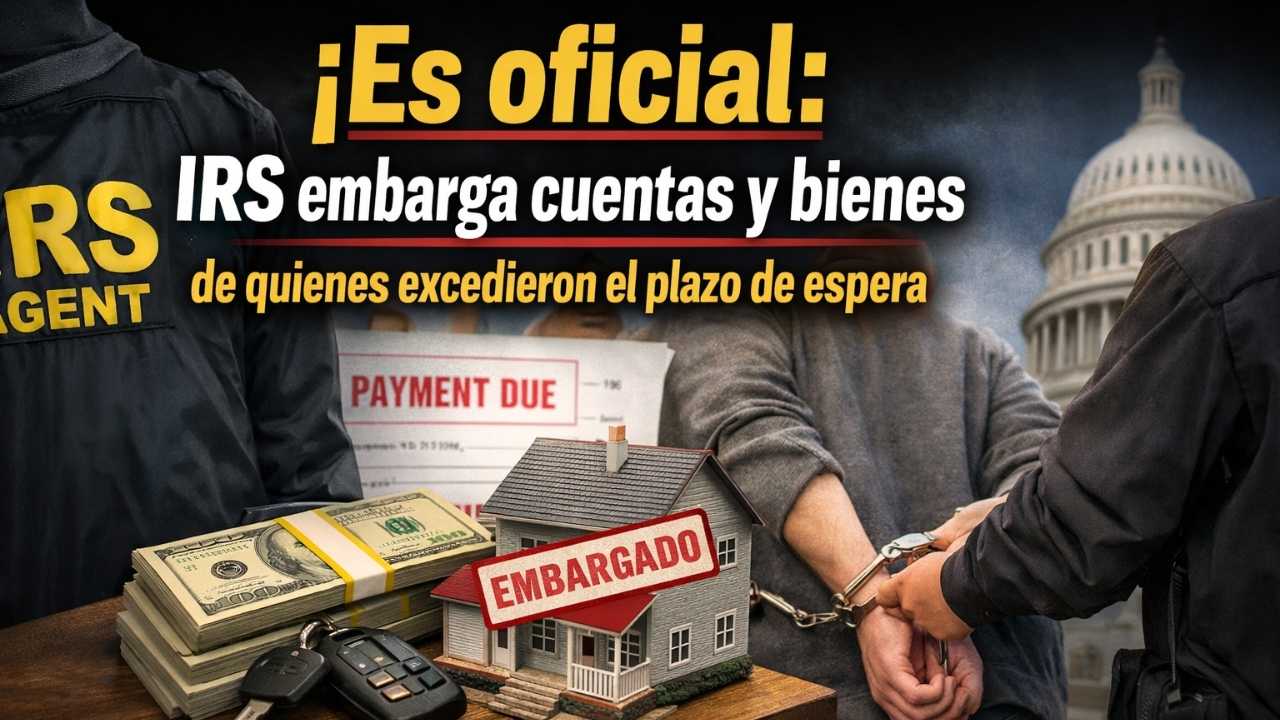 Es oficial: IRS embarga cuentas y bienes de quienes excedieron el plazo de espera