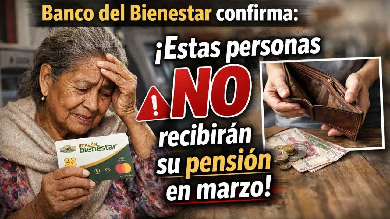 Banco del Bienestar confirma: Estas personas no recibirán su pensión en marzo