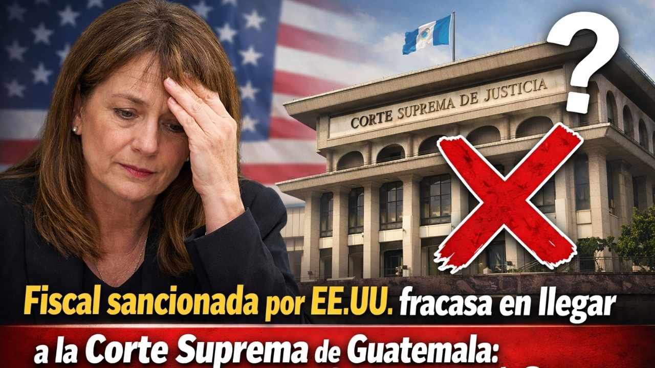 Fiscal sancionada por EE.UU. fracasa en llegar a la Corte Suprema de Guatemala: ¿qué significa este revés?